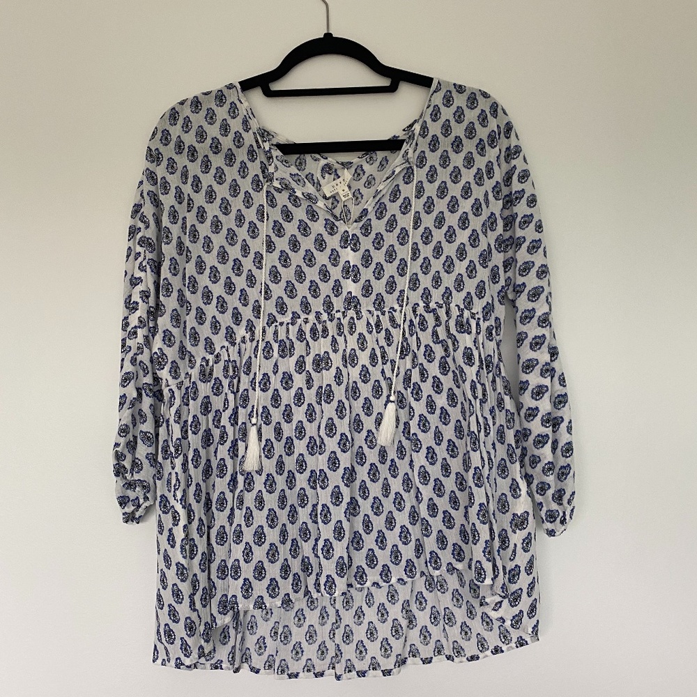 Cute white and blue Joie Shirt (Never Worn)